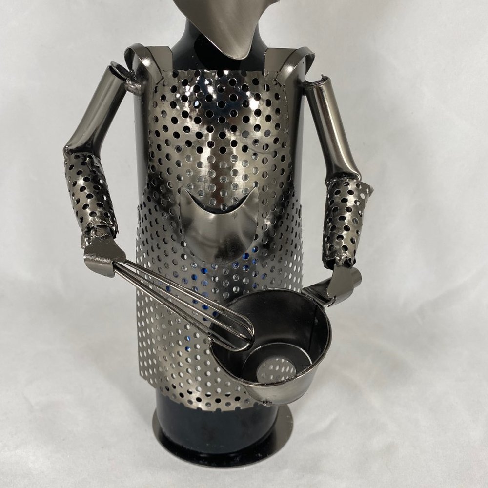 Cooking Chef Metal Wine Bottle Holder MG2627 - Picture 3 of 7